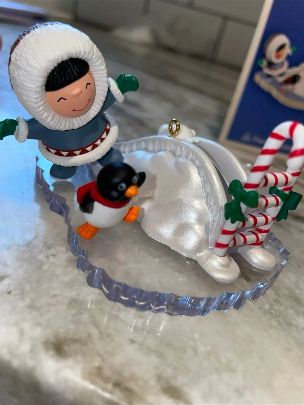 Frosty Friends 2004 #25 Eskimo Penguin Seal Hallmark Ornament - New In Box